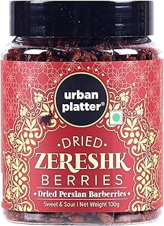 Urban Platter Dried Persian Zereshk Berries, 100g (Tart and Rich Barberries, Perfect for Berry Pulao, Parsi Dishes, Zarishk Polow, Rich in Vitamin C)