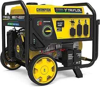 8125-Watt Electric Start Tri-Fuel Portable Generator with CO Shield