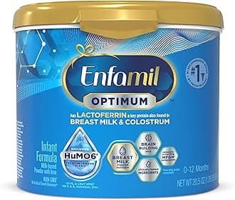 Enfamil Optimum (Enspire), Our Closest Formula to Breast Milk, Immune-Supporting Lactoferrin and Brain-Supporting DHA Baby Formula, Powder 20.5 Oz Tub