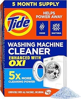 Washing Machine Cleaner by for Front and Top Loader Washer Machines,(2.6oz each) (Pack of 5) (Packaging May Vary)