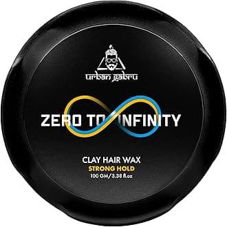 urbangabru Clay Hair Wax : Zero to Infinity- Strong Hold | Volume | Hair Style (3.5 Oz)