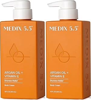 Medix 5.5 Argan Oil Cream With 24Kt Gold Anti Sagging Firming Cream To Reduce The Look Wrinkles Cellulite And Blemishes 15Oz Two - 15 Ounce Multi