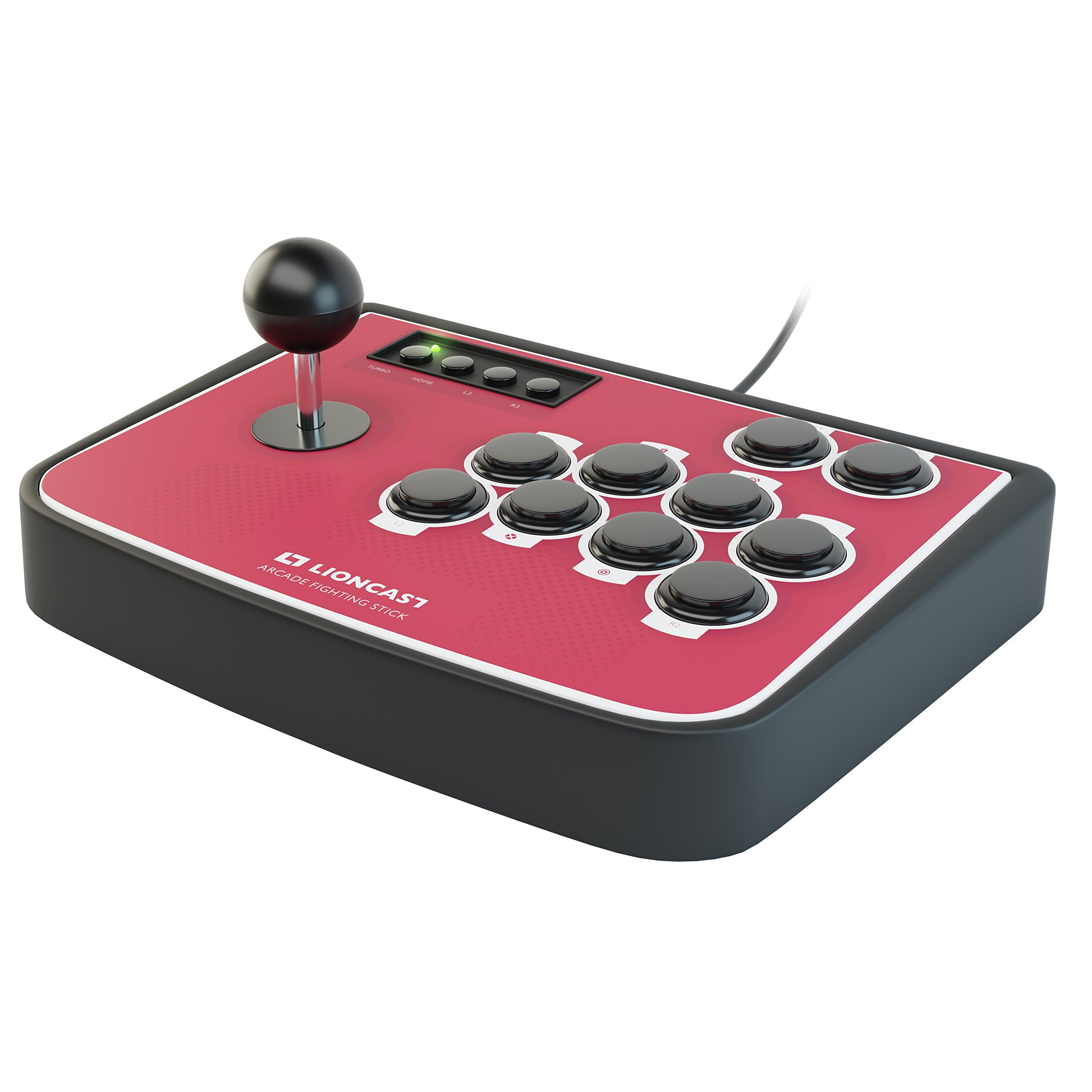GmbH Arcade Fighting Stick Controller Joystick For Ps2, Ps3, Pc, Black
