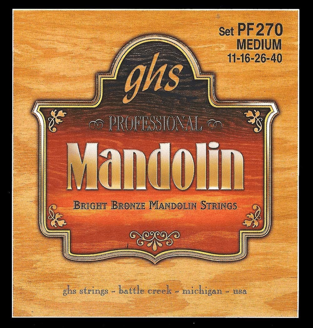 PF270 Bright Bronze Mandolin Strings, Medium (11-40)
