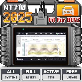 NT710 fit for Mercedes-Benz OBD2 Scanner, Full System Diagnostic Scan Tool, Bidirectional Control, All Free Resets Air Suspension/ABS Bleeding/Oil/SRS/EPB, Code Reader, Auto VIN, WiFi Update
