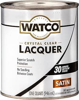 Watco 63241 Lacquer Clear Wood Finish, Quart, Clear Satin