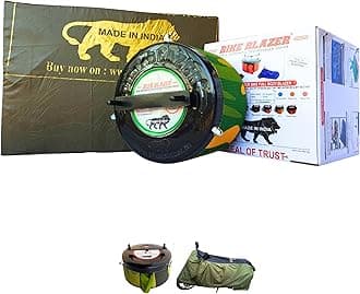 BIKEBLAZER Semi-Automatic Bike Body Cover Compatible for All Royal Enfield Motorcycles | Heavy Duty Device | Water Resistant | UV Safe | 100% Dust Proof | Anti-Theft & Scratch Proof Covers AJ
