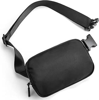 Belt Bag for Women Men Fashionable Crossbody Fanny Pack for Women Waist Bag with Adjustable Strap Black
