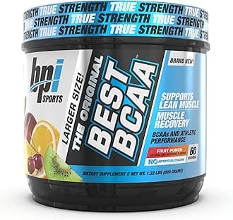 BPI Sports Best BCAA - BCAA Powder - Branched Chain Amino Acids - Muscle Recovery - Muscle Protein Synthesis - Lean Muscle - Improved Performance – Hydration – Fruit Punch - 60 Servings