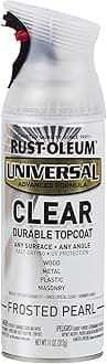 302155 Universal All Surface Clear Topcoat Spray, 11 oz, Frosted Pearl Clear