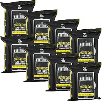 The Nobleman Cleansing Wipes Variety Pack (8 Packs, Charcoal)