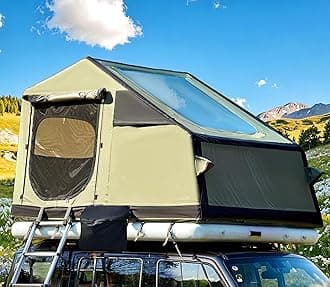 YOLENY Inflatable Rooftop Tent, Multi-Purpose Inflatable Tent with Extended Canopy and Air Cushion, Easy Set-up SUV Tents for Camping