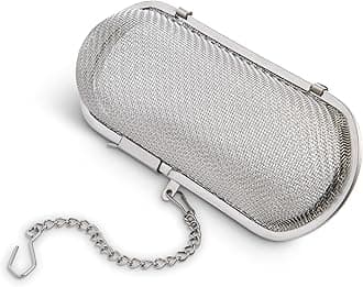 HIC Kitchen Herb Infuser Pod, 18/8 Stainless Steel Mesh, For Herbs, Spices, and Loose Teas