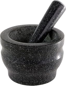 Cole & Mason Granite Mortar & Pestle, 8-Pound, Black