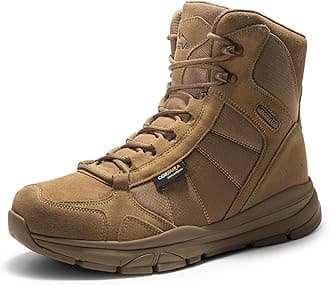 Men's Waterproof Lightweight Military Tactical Work Boots Outdoor Hiking Combat Motorcycle Boots