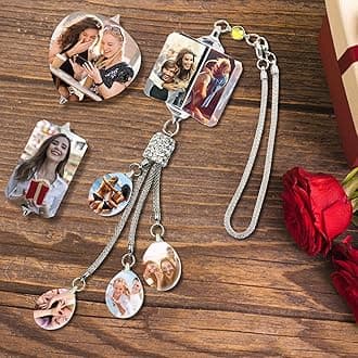 - Personalized Photo Crystal Pendant for Car Home Hanging Ornaments Custom Picture Crystal Car Rearview Mirror Hanging Accessories Decor - Windmill