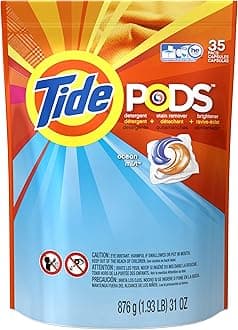 Pods Laundry Detergent, Ocean Mist Scent, 35/Pack, 1/Case
