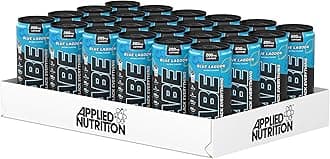 ABE Pre Workout Cans - All Black Everything Energy + Performance Drink, ABE Carbonated Beverage Sugar Free with Caffeine (Pack of 24 Cans x 330ml) (Blue Lagoon)