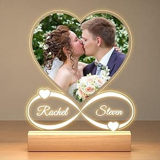 Personalized Engagement Wedding Gifts for Couples 2026, Custom Picture Frames, Customized Photo Frame, Personalized Anniversary Wedding Gifts for Women Men Her Him Wife Husband Girlfriend Boyfriend