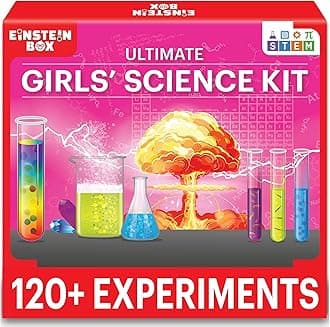 Ultimate Girls' Science Kit for Ages 8-10-14 Years Old| Birthday Gift Ideas for Aged 8+ | STEM Learning Toys for Girls 8,9,10,11,12,13,14 Years Old |