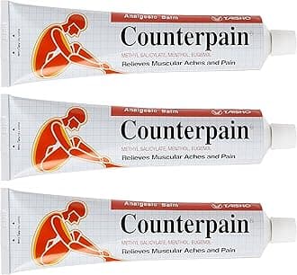 Warm Analgesic Balm (120 Grams X 3 Pcs = 360 Grams). Original Product Imported from Thailand. Massage Balm for Strains and Sprains, Sports Activity. Made in Indonesia.