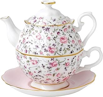 Modern Vintage Tea for One, Rose Confetti