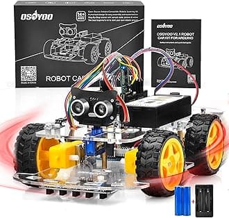 OSOYOO V2.1 Smart IOT Robot Car Kit for Arduino - Early STEM Education for Beginner and Teenager – Learn Circuit, Sensor - Get Hands-on Experience on Programming, Electronics Assembling, Robotics