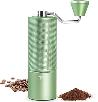 TIMEMOREChestnut C3 ESP Manual Coffee Grinder, Hand Coffee Grinder with Internal Adjustable Grind Setting, Stainless Steel S2C Conical Burr Coffee Grinder, for Espresso to French Press - Green