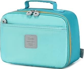 CAMTOP Lunch Box Kids Boys Girls Insulated Lunch Cooler Bag Reusable Lunch Tote Kit for School Travel (Lake Green)
