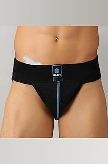 Gym Supporter for Men Sports Underwear for Workout in Gym Stretchable Cotton Supporter for Gym Workout Quick Dry, Moisture Wicking Supporter for Cricket, Gym, Running Black