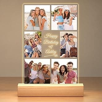 Customized Best Friend Birthday Gifts for Women, Personalized Picture Frame with Photos, Customized Photo Frame, Custom Picture Frames, Personalized Valentines Day Gifts for Women Men Her Him Friends