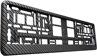 TAPORT® 1x CARBON 3D PREMIUM Car Registration License Number Plate Surround Holder Frame