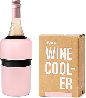 Wine Chiller | Award Winning Iceless Design | Keeps Wine Cold up to 6 Hours | Next Generation Ice Bucket | Fits Some Champagne Bottles | for Wine Lovers (Pink)