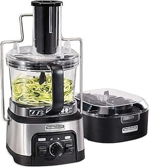 Hamilton Beach Professional 12 Cup Spiralizing Stack & Snap Food Processor