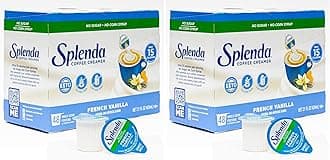 SPLENDA Single Serve Coffee Creamer Cups, Sugar Free French Vanilla, 48 Count (Pack of 2)
