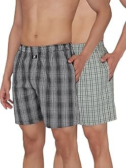 XYXXMen's Checkmate Super Combed Cotton Regular Fit Boxer Shorts with No Marks Waistband & Dual Side Pocket (Pack of 2)