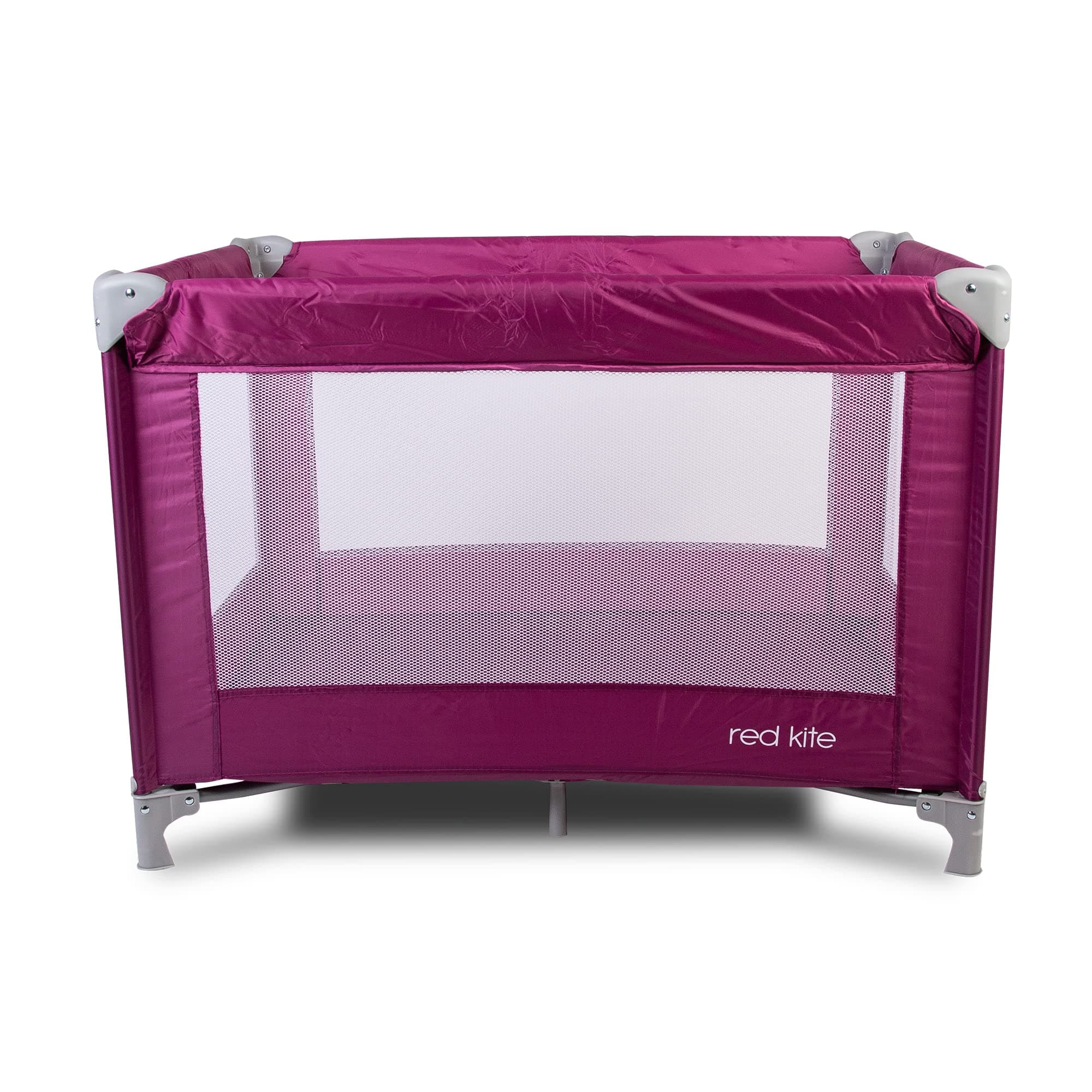 Red Kite Sleeptight Travel Cot - Raspberry