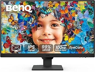 BenQ GW2790 Computer Monitor 27" FHD 1920x1080p | IPS | 100 hz | Eye-Care Tech | Low Blue Light | Anti-Glare | Adaptive Brightness | Tilt Screen | Built-in Speakers | DisplayPort | HDMI x2