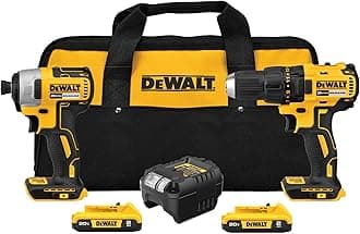 20V MAX Power Tool Combo Kit, Cordless Power Tool Set, 2 Tools with 2 Batteries and Charger Included (DCK277D2)