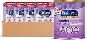 Enfamil& Enfagrow Gentlease Bundle - NeuroPro Gentlease Baby Formula Refill Box 31.4 Oz (Pack of 4) and Enfagrow Gentlease Toddler Nutritional Drink 29.1 oz. Powder Can