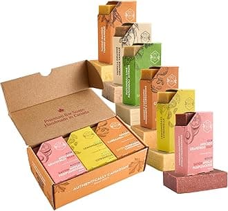 Crate 61 Citrus Soap 6-Pack Box Set, 100% Vegan Cold Process Bar Soap, scented with premium essential oils and natural flavors, for men and women, face and body