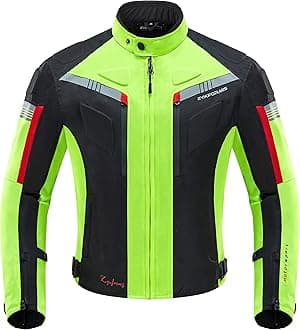 Motorcycle Jacket,Motorbike Biker Waterproof Jackets, Windproof Full Body Protective Gear Armoured Autumn Summer Winter for Men