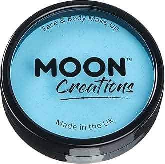 Smiffys Moon Creations Pro Face Paint Cake Pot, Light Blue, C12705, 36g