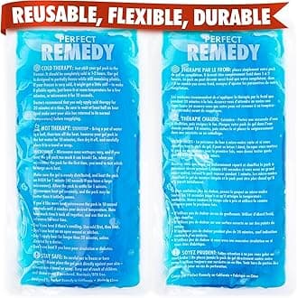Large Ice Pack for Injury (Set of 2) – Perfect Remedy Gel Cold Packs for Injuries, Pain Relief, Rehabilitation, Flexible Therapy for Knee, Shoulder, Back, Neck, Ankle