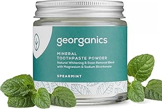 Natural + Vegan Toothpowder, Whitening + Stain-Removing Formula, Spearmint, 120ml / 4oz