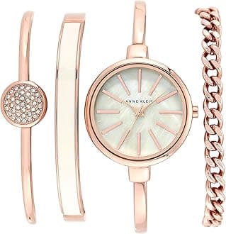 Women's Bangle Watch and Bracelet Set