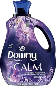 Downy Infusions Liquid Fabric Softener, Calm, Lavender & Vanilla Bean, 81 fl oz