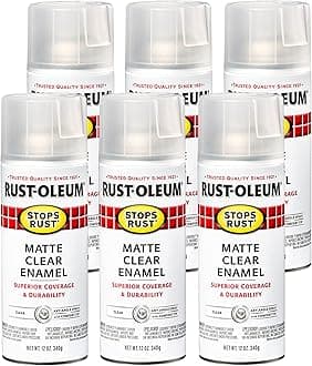Stops Rust 285093-6PK Spray Paint, 6 Pack, Matte Clear, 6 Pack