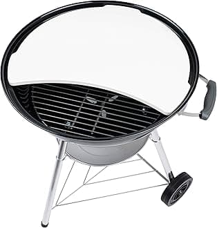 Smoking Stone & Pizza Stone for 22" Weber Kettle Grill Accessories - Chargriller - Heat Deflecting Grill Stone - Ceramic Accessory Turns Your Charcoal Grill Into a Smoker or Outdoor Oven - BBQ Dragon