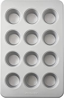 KitchenAid 12-Cup Nonstick Aluminized Steel Muffin Pan, Silver